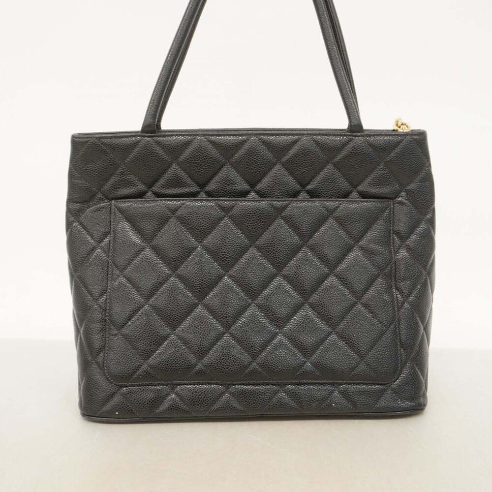 CHANEL Black Caviar Leather Reissue Tote Bag - Picture 10 of 11